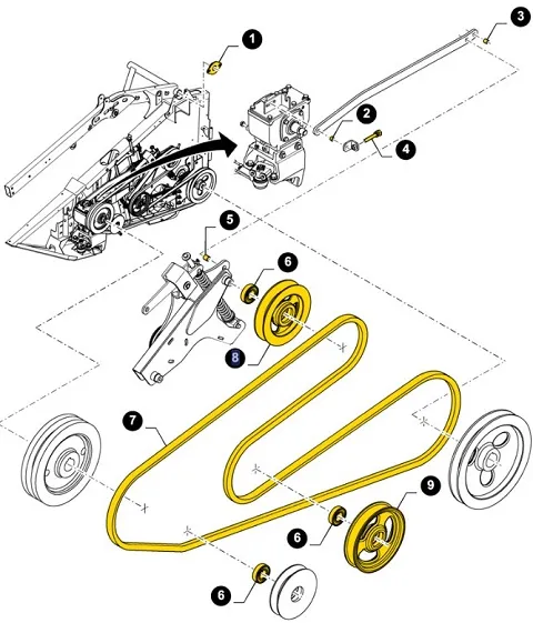 87646203 - Шкив натяжителя ремня прив. МКШ жатки 760CG